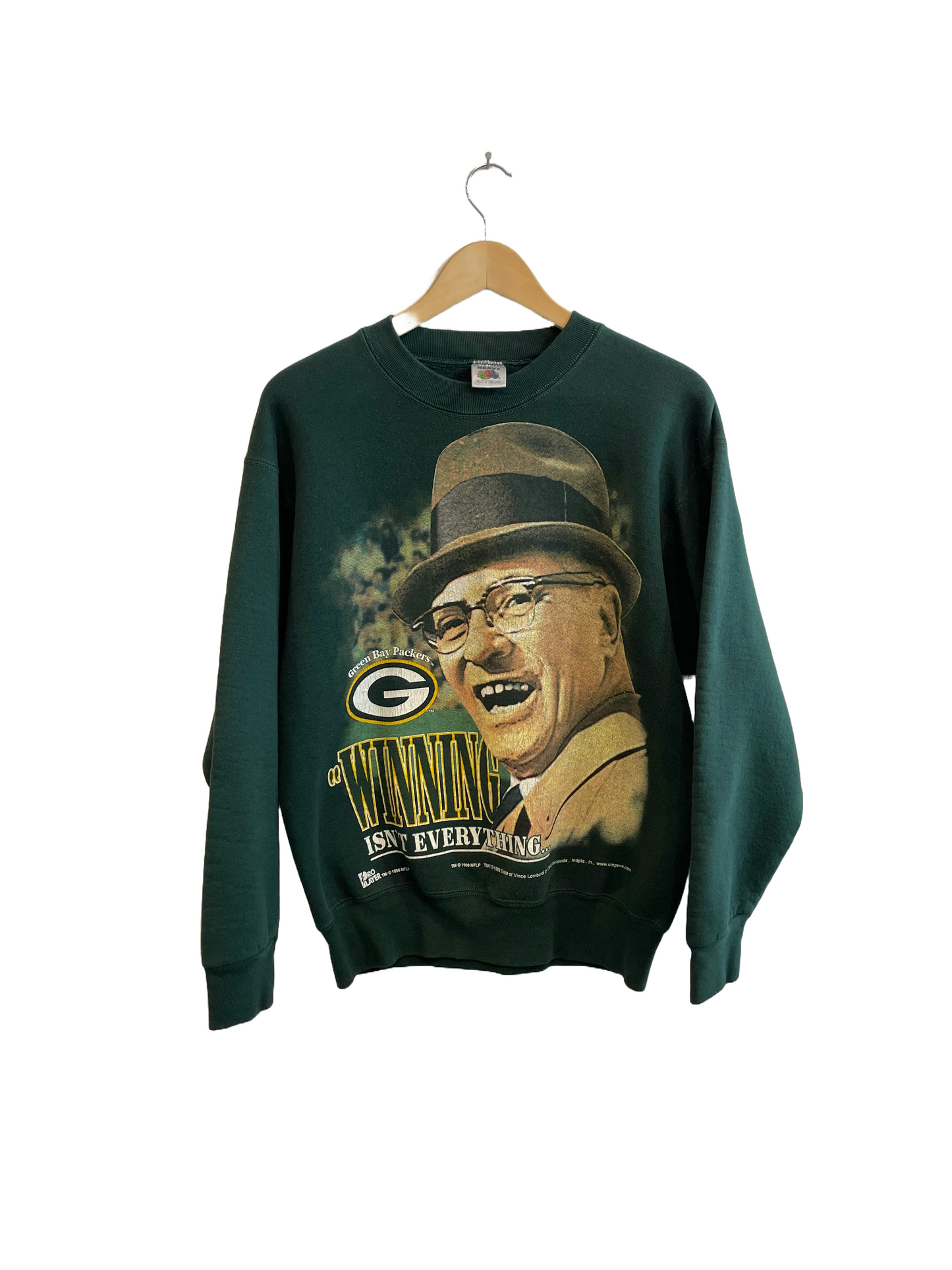 1996 Vince Lombardi Packers Double Sided Sweatshirt