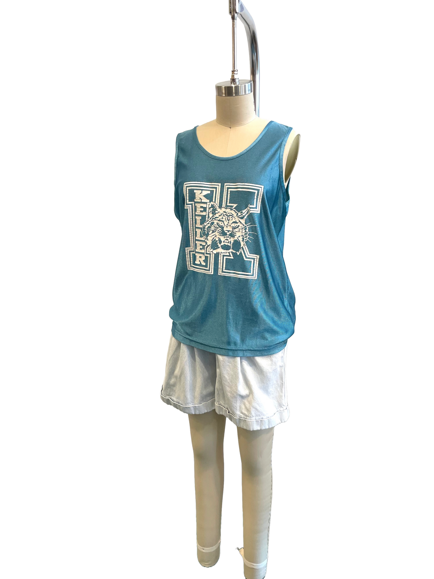 1990s Blue Tigers Logo Jersey Top