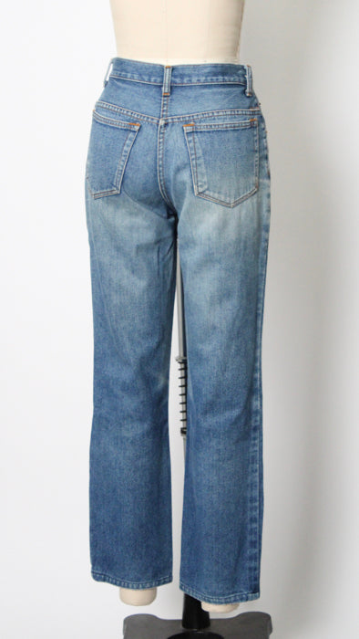 1980s Whiskered Well Worn Straight Leg Jeans